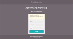 Desktop Screenshot of jeffreyandvanessa.com